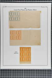 1888 (Jan 1): Collection on leaves with 2 m. green imperforate ...