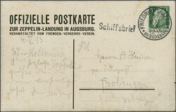 LZ 17 Sachsen - Fahrt Augsburg - Friedrichshafen1913 (4. Mai): ...