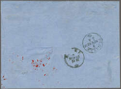 Vereinigte Staaten 1866: 60 Rp. kupferbronze zus. mit 30 Rp. zinnober ...