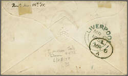 1847/54: Embossed 1 s. green, a single example with good margins all ...