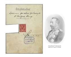 1911: Downey Head 1 d. carmine-red, Die A, an imperforate Proof ...