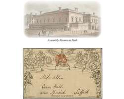 1840: Mulready 1 d. wrapper, stereo A8, a used example from Bath to ...