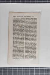 1820: Three double sided pages from "The Annual Register" on printing ...