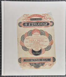 1826c.: Lottery Tickets (2), each showing engine-turned background by ...