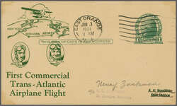 First Commercial Trans-Atlantic Airplane Flight 1931 (Jan.3): Special ...