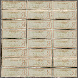 1907: (2 ch.) red perforated Registration Labels issued for Newspaper ...