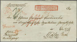 Zürich 1846 (28. Juni): Faltbriefhülle für einen Rekobrief vom ...