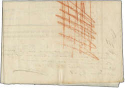 1852 (Jan. 1): 'RICLAMO' - Nachforschungsformular für eine ...