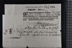 1715/1848: Kleines Konvolut von fünf Belegen, dabei zwei gedruckte ...