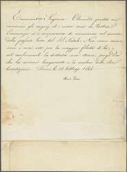 1844 (Feb 28): Large sized letter with the personal autograph ...