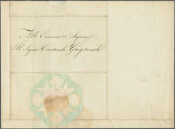 1844 (Feb 28): Large sized letter with the personal autograph ...