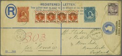 Niger Coast Protectorate 1892 (July 20): ½ d. vermilion, horizontal ...