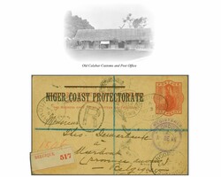 Niger Coast Protectorate 1892: Postal Stationery Card, 1 d. vermilion ...
