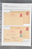 1908: King Edward VII ½ d. surcharge in black on 1 d. red postal ...