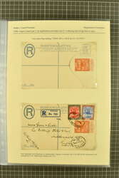 1908-1960: Collection of predominately registered postal stationery ...
