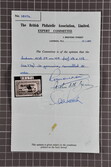 1938: Airmail Surcharge Varieties group of 3 (all with certs.). ...
