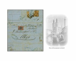 Russian P.O. in Alexandretta 1872 (May): Lettersheet from Zürich via ...