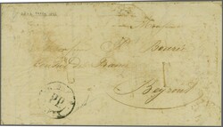 Austrian DDSG P.O. in Jaffa 1840 (May 15): Entire letter from Jaffa ...