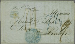 Austrian Lloyd Agency in Aleppo 1855 (Sept 4): Entire letter from ...