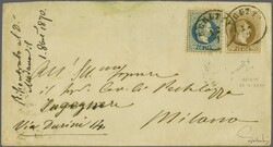 Austrian Consular P.O. in Beirut 1870 (Sept 12): Stationery Envelope ...