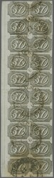 Inclinados 1844/46: 30 r. black, worn impression on thin greyish ...