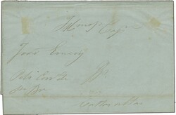 Inclinados 1844/46: 30 r. black on greyish thin paper, Type II, a ...