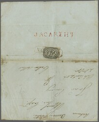 Inclinados 1844/46: 60 r. black on greyish thin paper, Type II, a ...