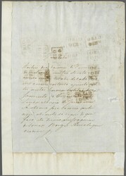 Inclinados 1844/46: 60 r. black on thin yellowish paper, Type II, a ...