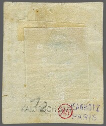 1866 (April 26): Newspaper stamp, Proof for the adopted 1 pa. ...