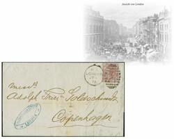 1875: Surface-Printed 2½ pence rosy mauve, plate 1, lettered AL, ...