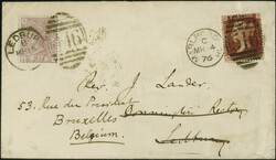 1874: Line-Engraved 1 penny red, plate 176, lettered NG, large Crown ...