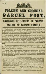 1888 (29 May) Postal Notice : Foreign and Colonial Parcel Post. ...