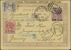 2045: Ceylan - Postal stationery