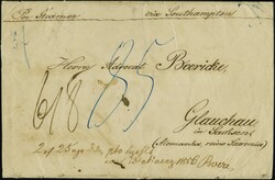 1850: Goat's Eye, 60 reis black, grey paper, bottom marginal block of ...