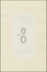 1883: Sunken Die Proof of the 3rd UPU overprint “UNION POSTAL ...