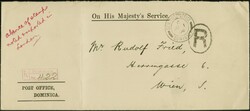 1906: On His Majesty's Service, Official Post Office Dominica ...
