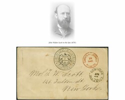 1879: Stampless return parcel envelope from the Guatemala parcel ...