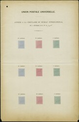 1879 (Feb 8): Postal Notice from the Berne Office of the UPU headed ...