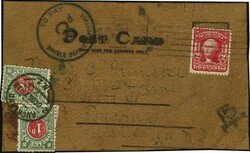1903: Washington, 2 cents carmine, in combination with New Zealand ...
