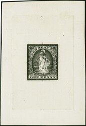 1908: Universal Postage relief sunken Die Proof of the Perkins Bacon ...