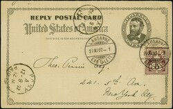 6604: United States Carriermarken dépenses locales - Postal stationery
