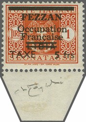 1943 FEZZAN FRENCH OCCUPATION: cpl. set of 5 italian Postal due ...