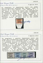 1943 FEZZAN FRENCH OCCUPATION: cpl. set of 5 italian Postal due ...