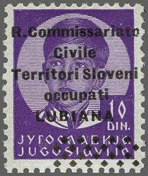 1941 ITALIAN WWII OCCUPATION LUBIANA, 'R. Commissariato Civile ...