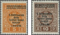 1941 ITALIAN WWII OCCUPATION LUBIANA, 'R. Commissariato Civile ...