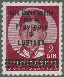 1941 ITALIAN WWII OCCUPATION LUBIANA, 'Alto Commissario per la ...