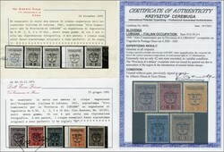 1941 ITALIAN WWII OCCUPATION LUBIANA, 'Alto Commissario per la ...