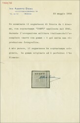 1941 ITALIAN OCCUPATION CORFU. Complete set of 11 Postage Due stamps ...