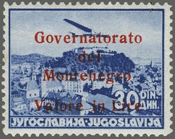 1942 ITALIAN IIWW OCCUPATION - MONTENEGRO. Airmail cpl. set of 8 ...