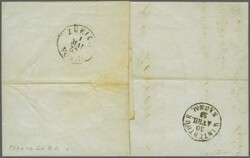 Stein C12: Type 36 r/o mit Plattenfehler: "farbloser Strich unten in ...